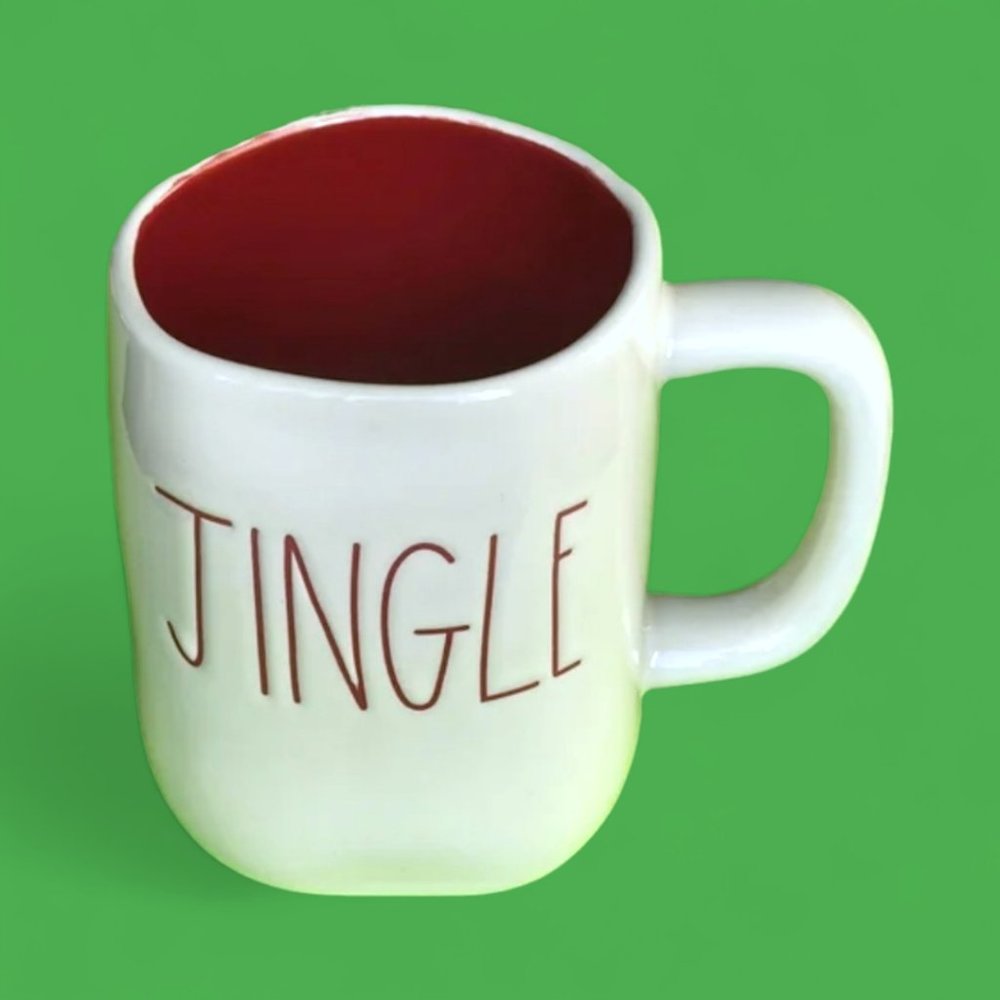 Rae Dunn Jingle Holiday White Mug